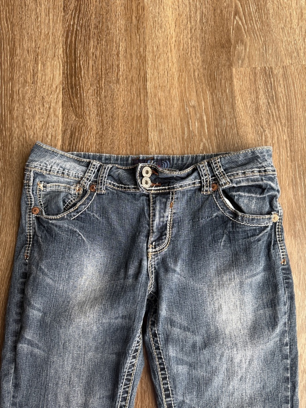 Angels Y2K Flare Leg Jeans - Picture 2 of 7